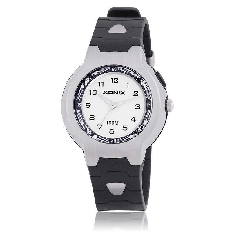 XONIX GOLDEN New Fashion Women Quartz Wristwatches Waterproof 100m Swim Diver EL Luminous Student Electronic Female Watches WX
