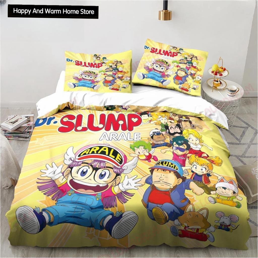Новый милый мультяшный DR S-Slump Arale комплект постельного белья с рисунком аниме простыня King Twin Double Boys комплект постельного белья из микрофибры или полиэстера пододеяльник