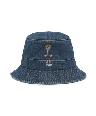POLO RALPH LAUREN Джинсовая панама с изображением медведя Polo - Bru