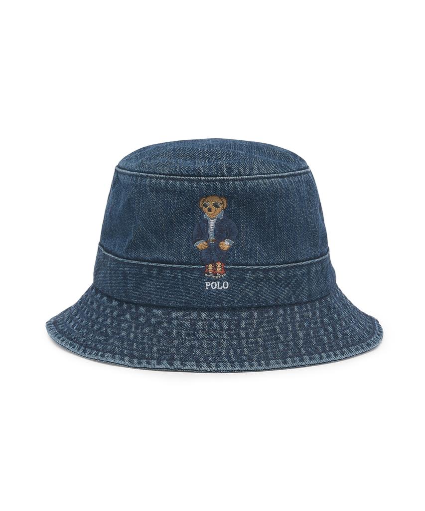 POLO RALPH LAUREN Джинсовая панама с изображением медведя Polo - Bru