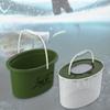 Рыболовное ведро, контейнер для живой рыбы, мелкая сетка, легкий, удобный бочонок для хранения с ручкой для