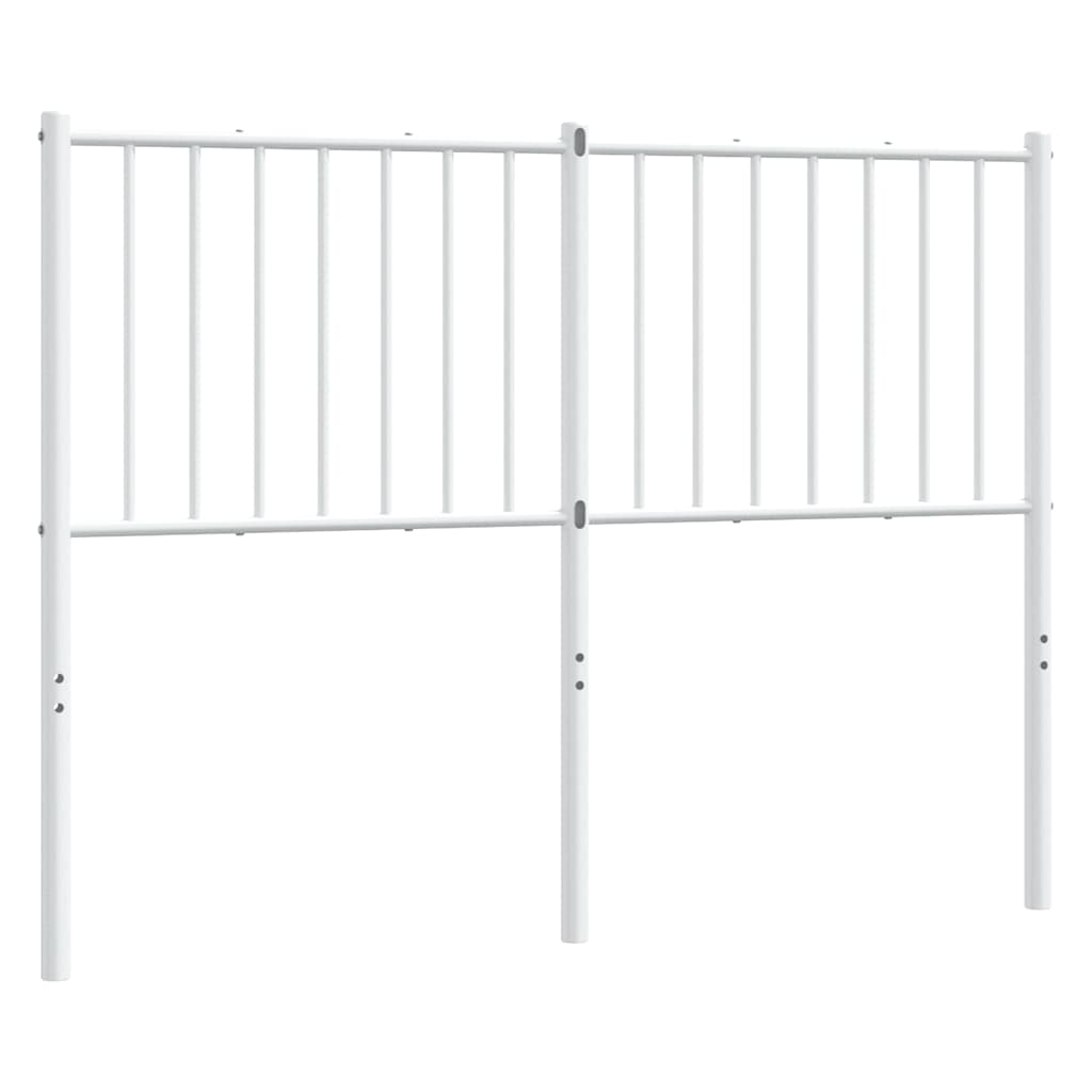 Vidaxl Metalowe Wezgłowie, Białe, 120 Cm