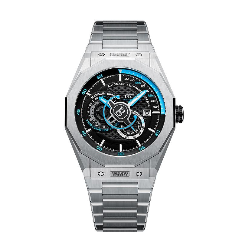 Часы Bonest Gatti Деловые светящиеся в темноте механические часы Водонепроницаемые роскошные часы