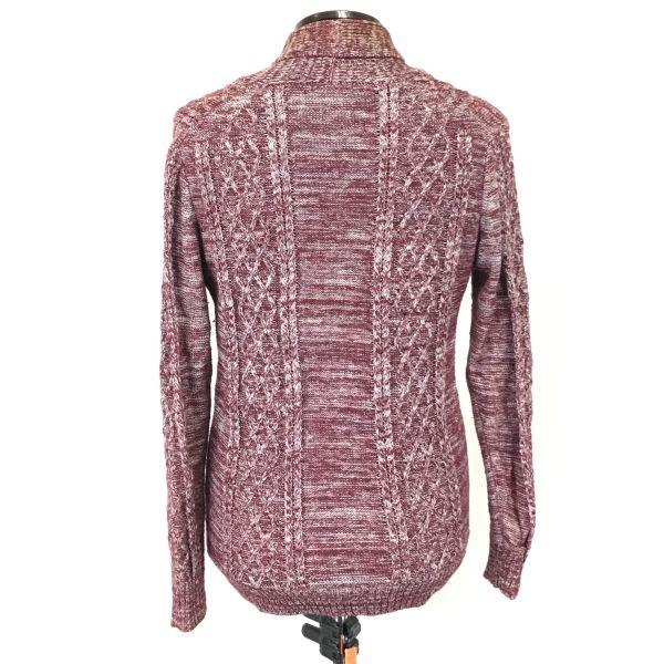 Men's Bigi 57% Linen Jacket Cardigan 2 M Wine Red(USED)