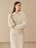 NOUVE Cable Collar Wool Knit - Ivory