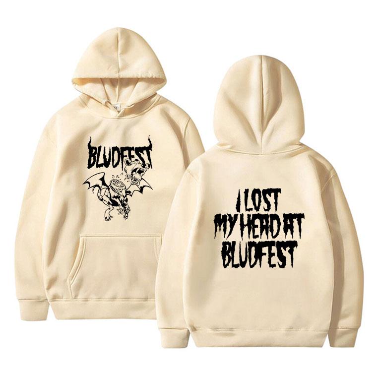 Певец Yungblud Bludfest 2025 Мерч Худи Мужчины Женщины Мода Рок Худи Свитшот Унисекс Повседневный Флис Хлопок Оверсайз Худи