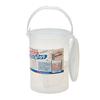 Daiichi Seiko Bait Bucket Suction Bucket with Lid Small 11019 White