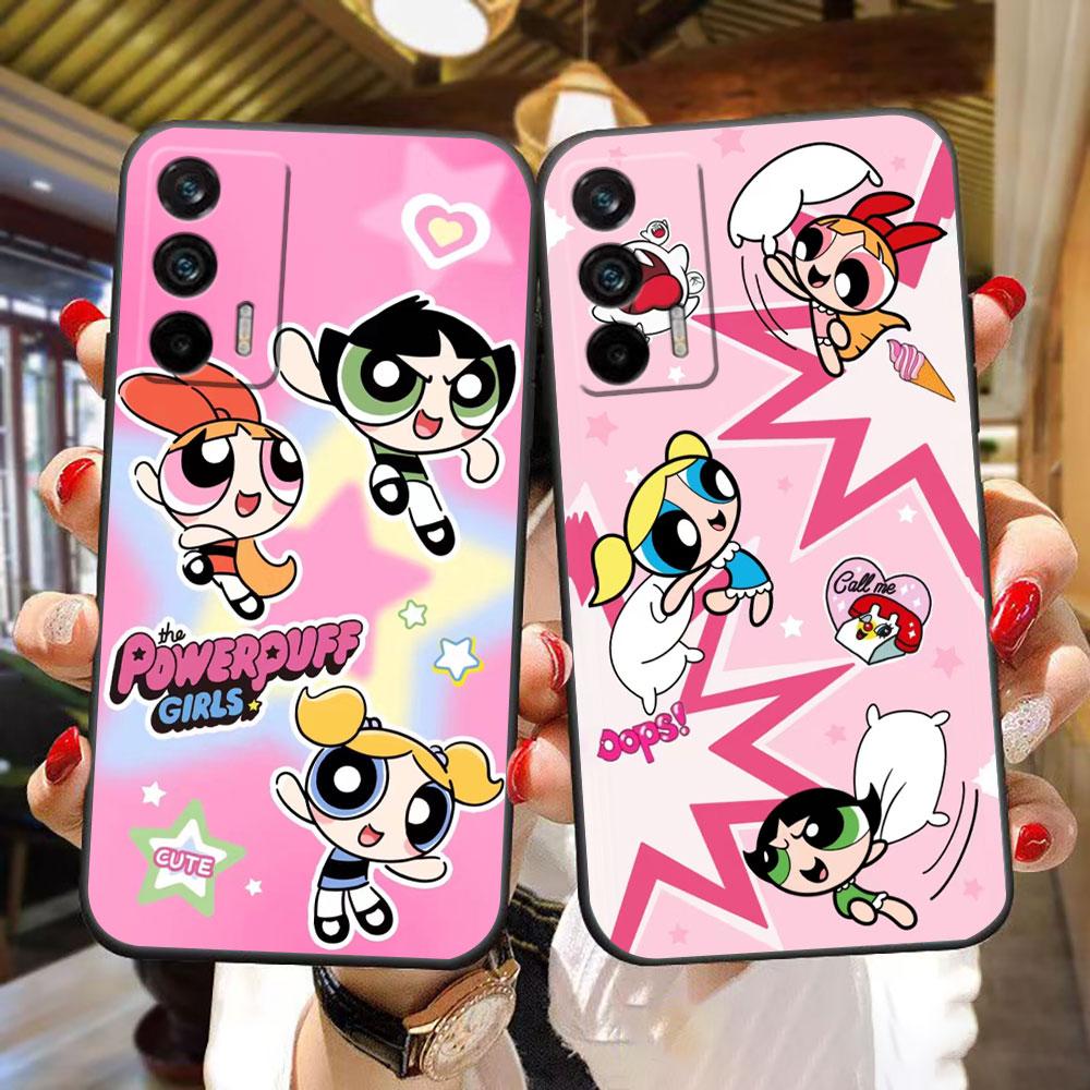 Чехол P-Powerpuff Girls для Realme C11 C15 C20 C21 C21Y C30 C30S C33 C35 C55 C53 C63 C65 GT NEO 2 NARZO 50 X50 Чехол Funda