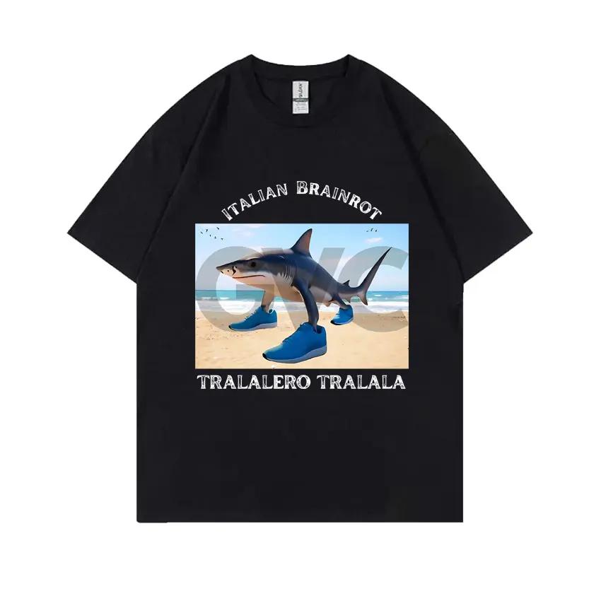 Italian Brainrot Tung Tung Tung Sahur Tralalero Tralala Boneca Ambalabu Lirili Larila Graphic Tshirt Unisex Casual Humor Tshirt
