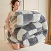Super Thick Warm Winter Checkerboard Duvet Blankets Soft Artificial Lamb Cashmere Weighted Fluffy Warmth Duvet Comforter Quilt