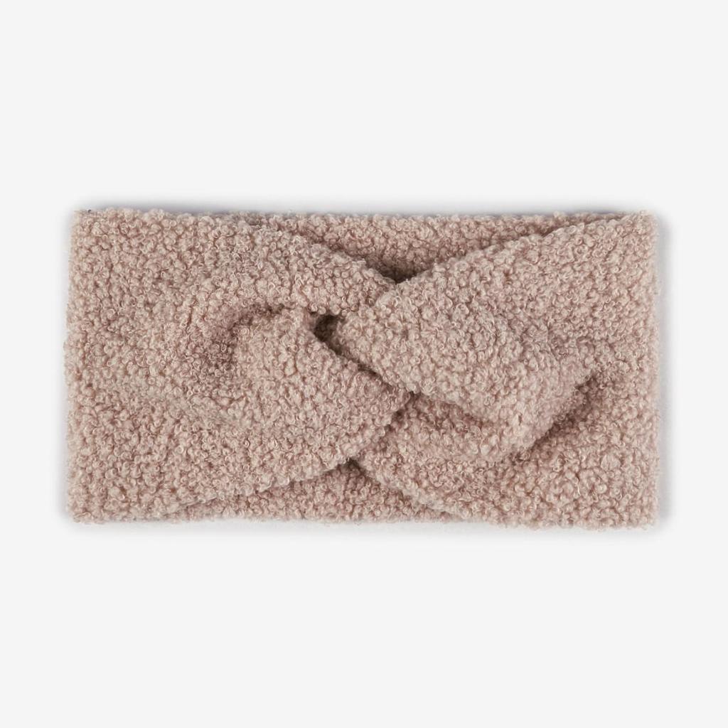 Широкая повязка на голову из плюша тедди с перекрещенными полосками - Однотонный плюшевый аксессуар для волос для йоги и умывания лица.