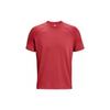 Однотонная спортивная футболка с круглым вырезом, мужские топы, красный 1378988-638