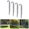 4Pcs Garden Landscape Anchoring Stakes Trampoline Anchors Metal Tent Trampoline Ground Stake For Swing Yard Enduring