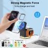 Wireless Charger For iPhone 3-in-1 Fast Charging Station Stand Folding Holder for iPhone 16 15 14 Pro Max Watch