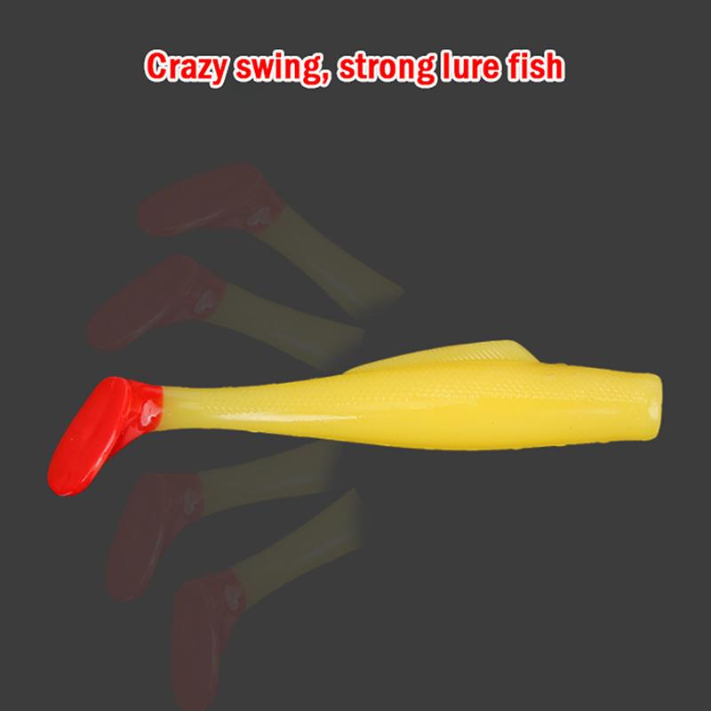 6Pcs Tpr Soft Lure 8 Cm Rubber Fishing Lure Shad Swim Baits Silicone Bait