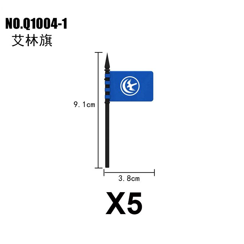 Военные Строительные Блоки Средневековый Солдат Рыцари Снаряжение Скакун Боевой Конь Флаг Волка Жилеты Щиты Огненный Дракон Мини Кирпич Игрушка