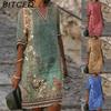 Women Sexy V Neck T-Shirt Dress Summer Women Short Sleeve Top Women Slim Midi Dress Beach Skirt Print Dress Casual Dress