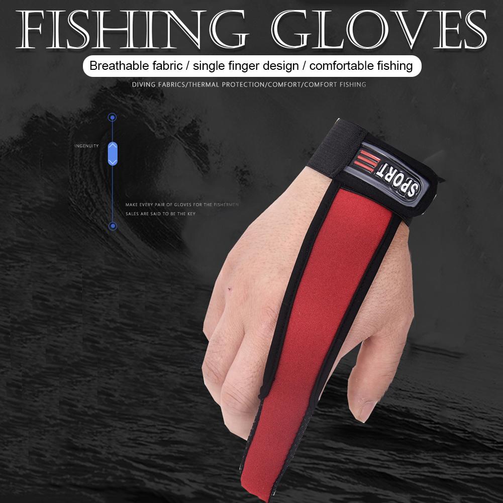 Casting Gloves Singer Finger Stall Protector Sea Fly Carp Fishing Tackle Tools