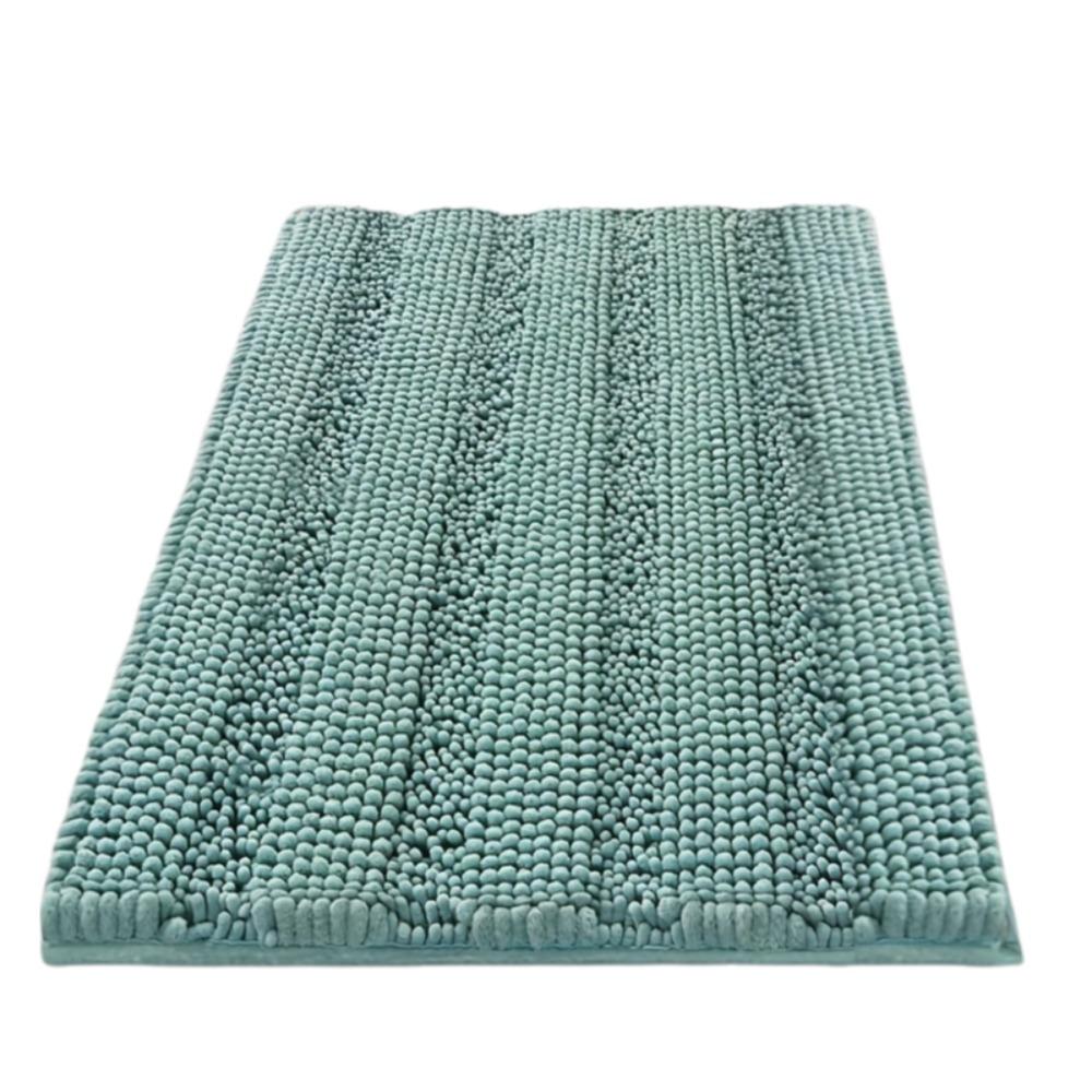 Non-Slip Bathroom Rug Thickened Kitchen Floor Mat Practical Chenille Bath Mat Entryway