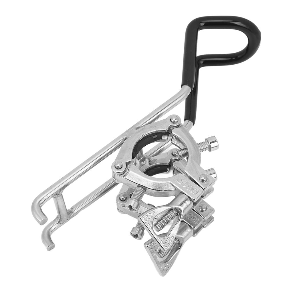 Boat Fishing Rod Holder Stainless Steel Double Clamp Fishing Pole Dock Support for Yacht Boats