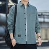 Мужские рубашки Осенние новые рубашки с длинными рукавами Мужские модные хлопковые повседневные рубашки Пальто Куртки Рубашки для мужчин