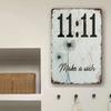1pcs, Make a Wish Metal Sign, Plaque Decoration, Hanging Plaque, Psychological Sign, Plaque Decoration Wall Art, Wall/Room