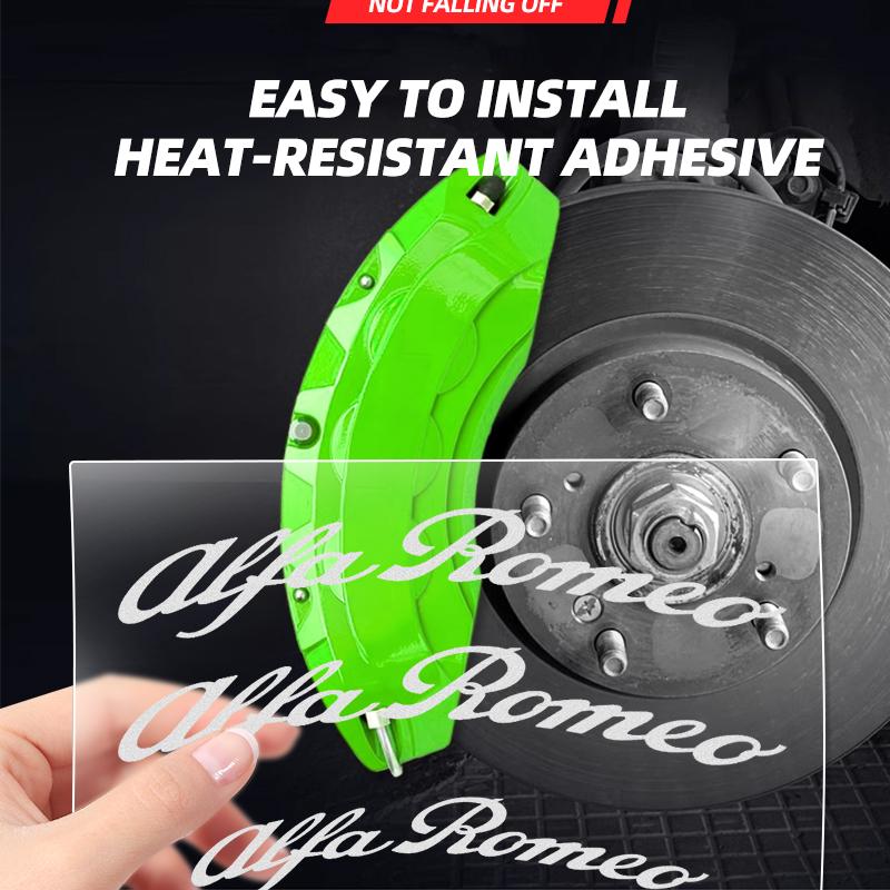 2026 Hot Sticker Car Brake Caliper Sticker Heat Resistant Decals Auto Accessories For Alfa Romeo Giulietta GT 159 147 156 Mito B