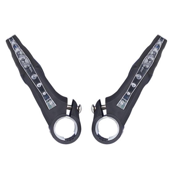 2 шт. Поворотники на руль Безопасные Антикоррозийные Алюминиевый сплав Руль с сигналом и светодиодными поворотниками для горного велосипеда