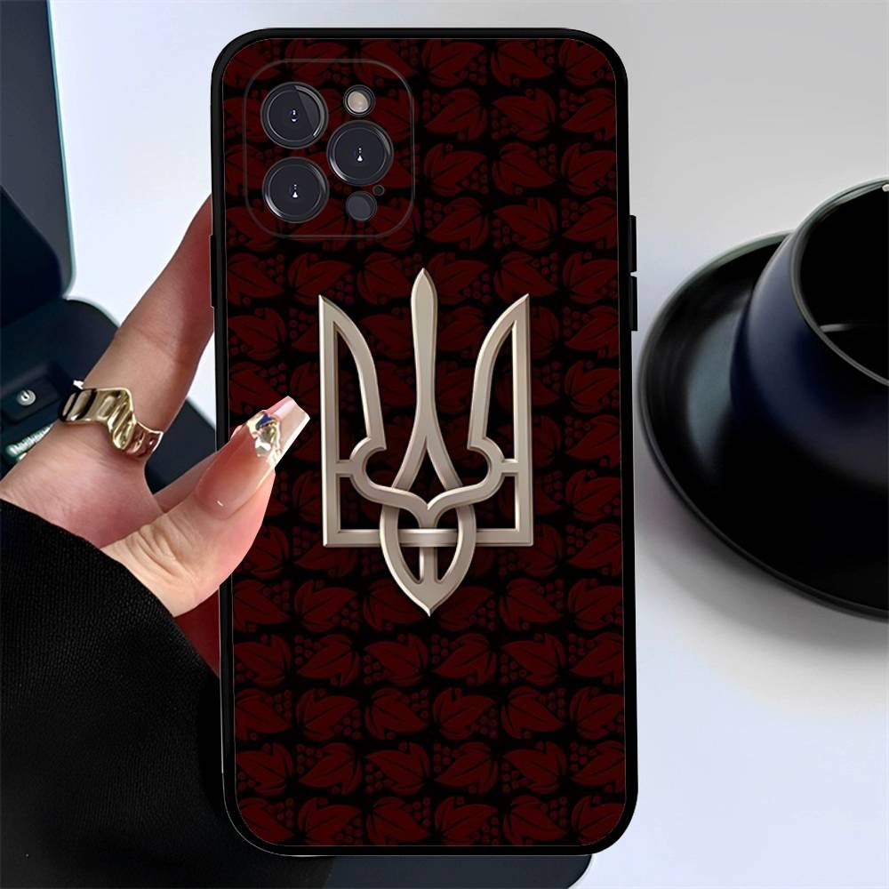 Чехол для телефона с флагом Украины для iPhone 17 16 14 15 13 12 11 Pro Max Plus Силиконовый мягкий чехол