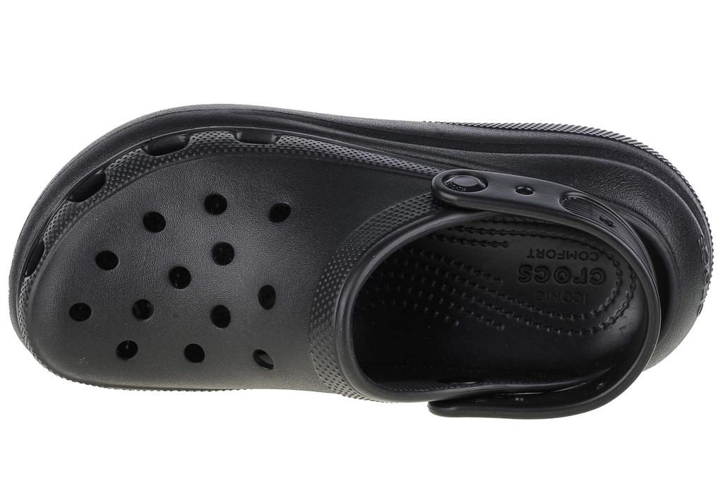 Crocs Classic Crush Clog, женские черные шлепанцы