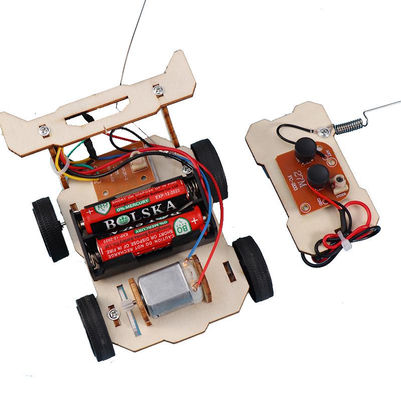 Tech Mini Wireless Remote Control Racing Car Kit for Students - DIY Model for Competitions and Teaching Aids