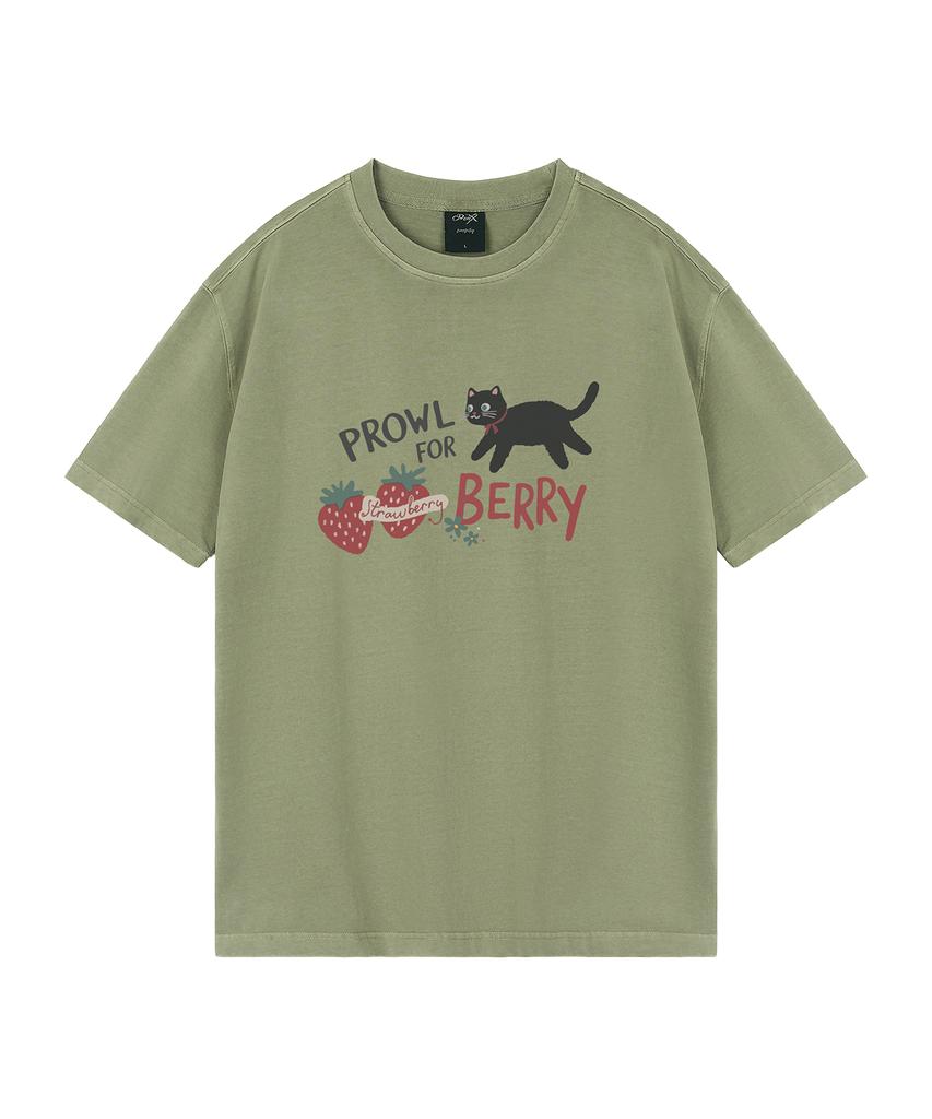 WILDROCK Футболка оверсайз с коротким рукавом Prowl For Berry Pigment (Обрезанный) (Тип Б)