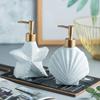 Shell Shape Ceramic Starfish Lotion Bottle Shampoo Moisture Bottling  Bathroom Accessories