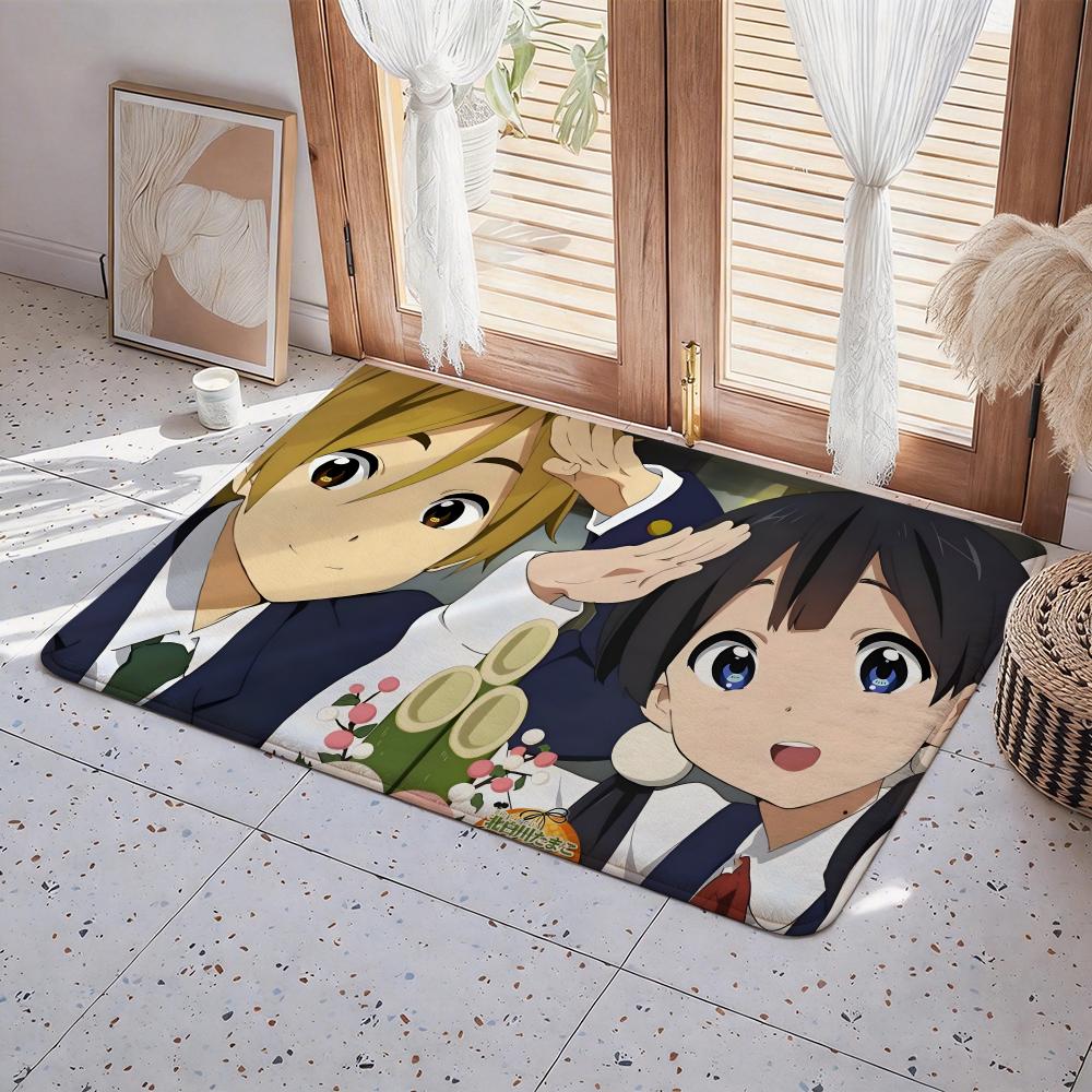 Anime T Tamako Market Floor Mat Eco Flannel Doormat Non Slip Odorless Indoor Floor Rug Soft Short Plush Home Mat