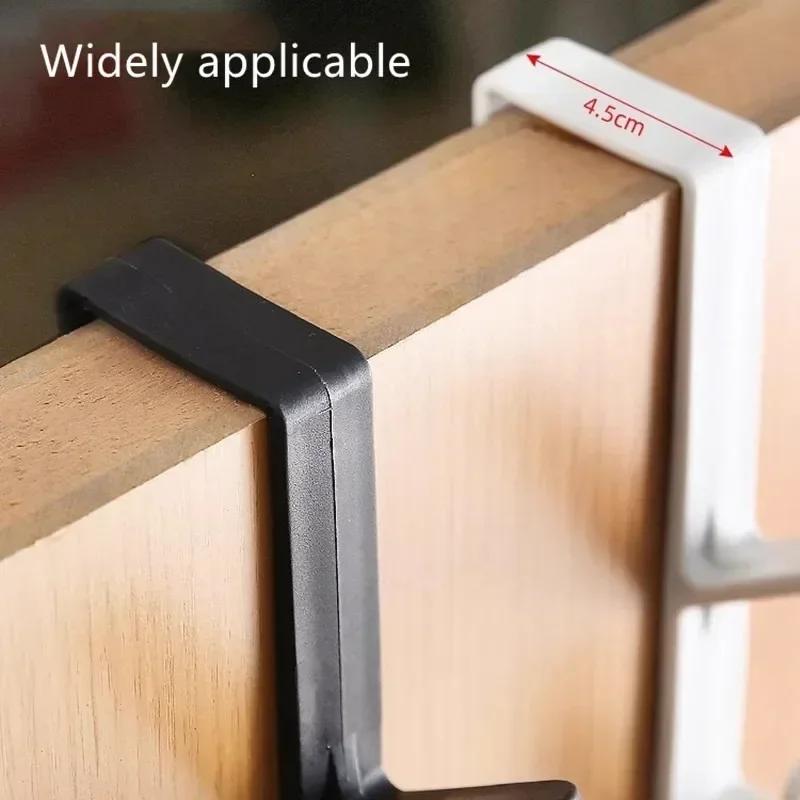 1 шт. Крючок-вешалка для двери из нержавеющей стали, двойной S-образный крючок для хранения для ванной комнаты, кухни, стены, органайзер для двери, настенные крючки