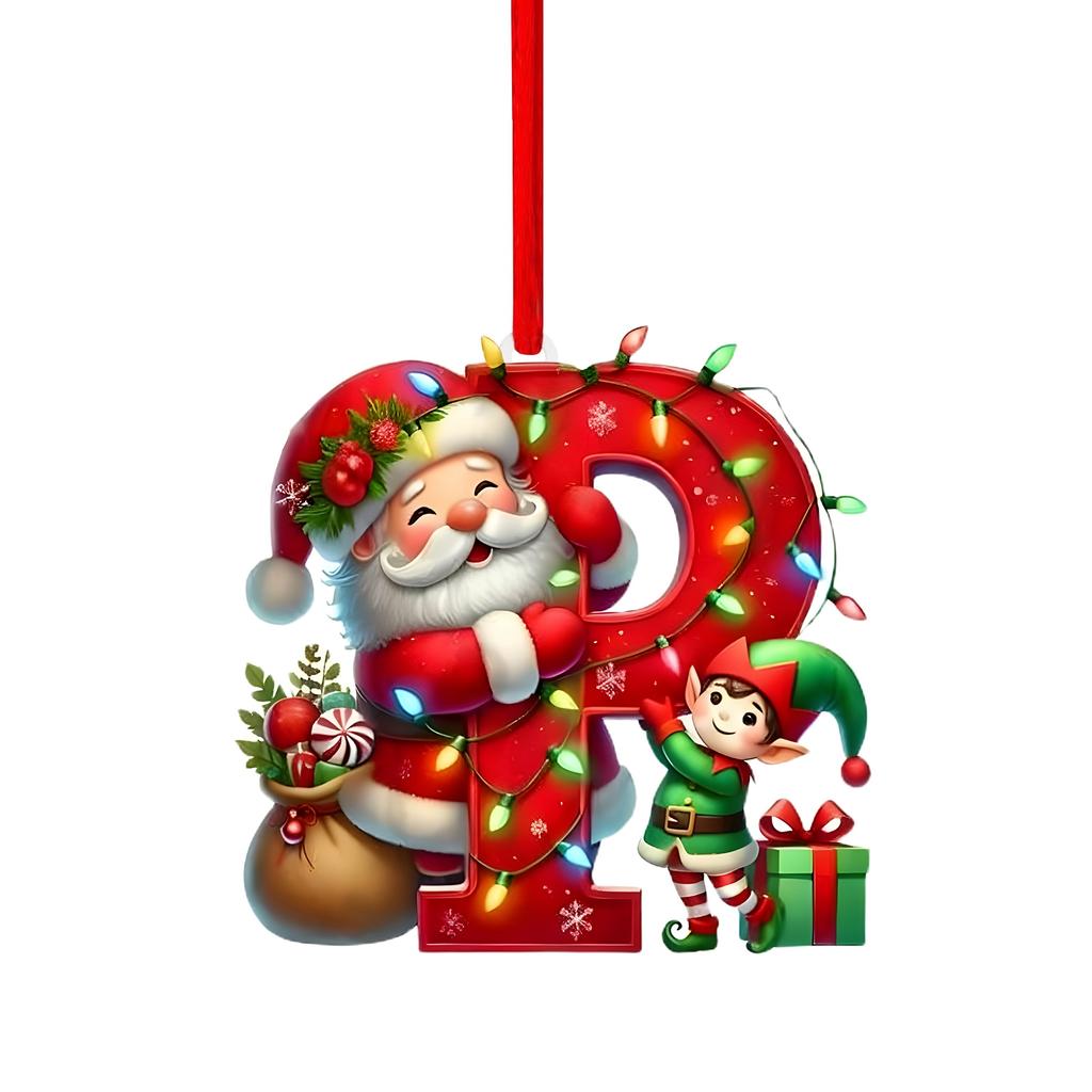 26 Letter,Christmas,Ornaments,Acrylic,1
