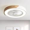 110V Nordic Macaron Invisible LED Ceiling Fan Light for Bedroom, Living Room, Dining Room