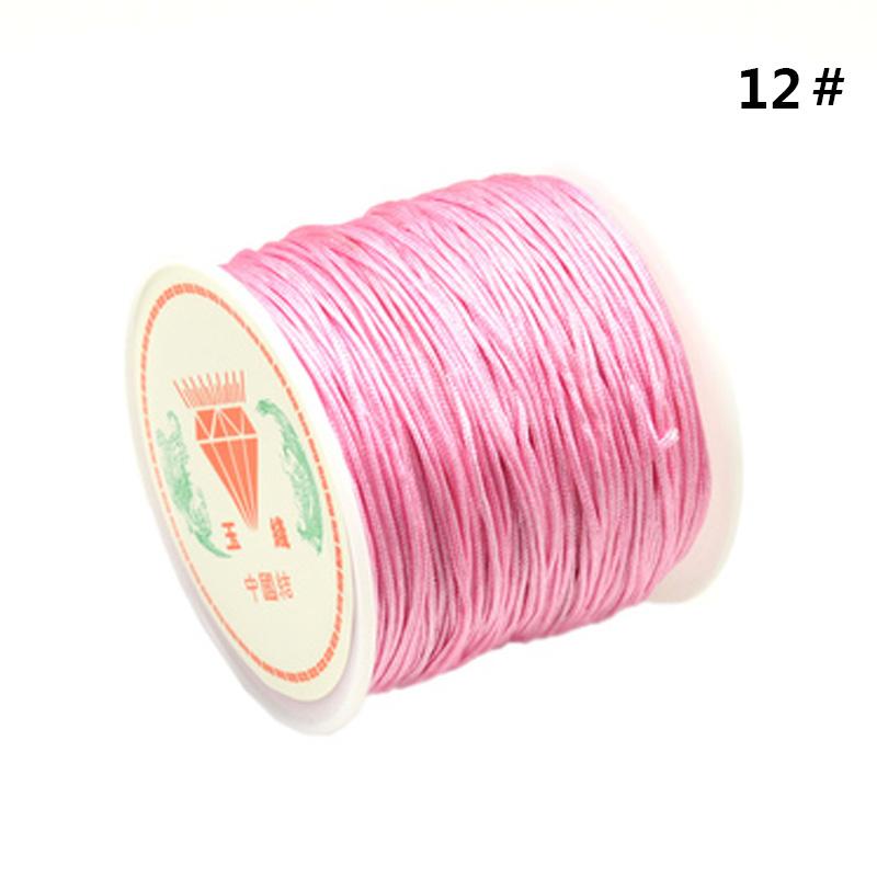 SHANGSHU 1 Roll 45mx0.88mm Nylon Cord Thread Chinese Knot Macrame Bracelet Braided Cord