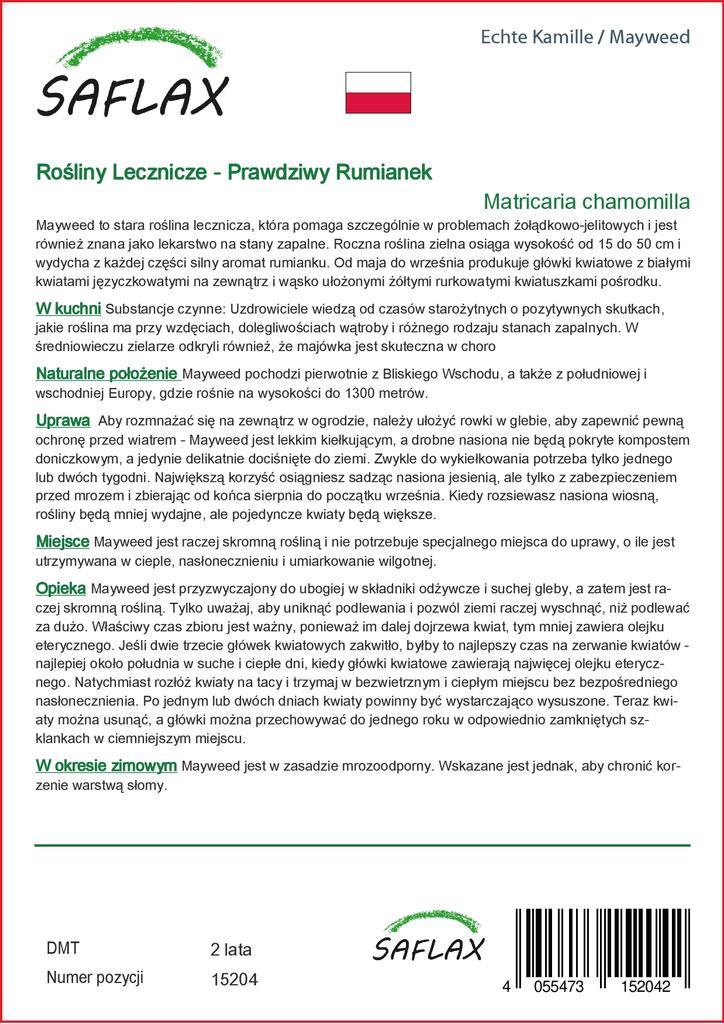 SAFLAX Garden in the Bag - Mayweed - 300 семян - С субстратом в подходящем стоячем пакете - Matricaria chamomilla