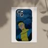 I-Invincible-Мультяшный Чехол для Телефона Чехол для Apple iPhone 15,14,13,12,11,XS,XR,X,8,7,Pro,Max,Plus,mini Силиконовый Черный Чехол