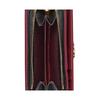 Gucci GG Marmont Double G Hardware Bifold Leather Wallet Small Women's Black with Red