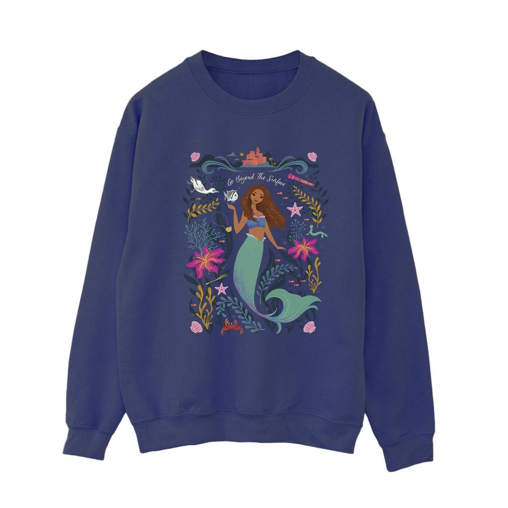 The Little Mermaid Womens/Ladies Go Beyond The Surface Sweatshirt