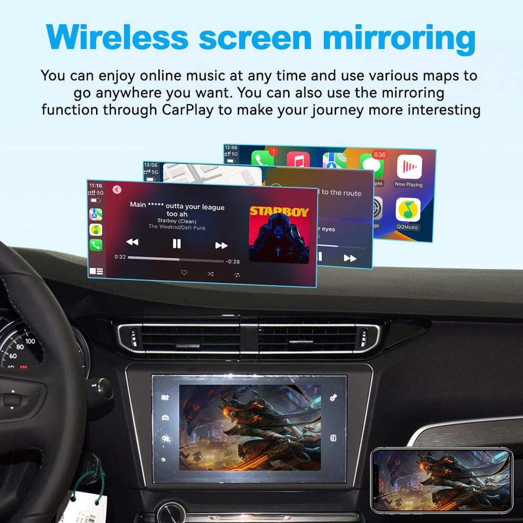 Беспроводной модуль CarPlay для моделей Peugeot 208/2008/308/408 2014-2016 гг.