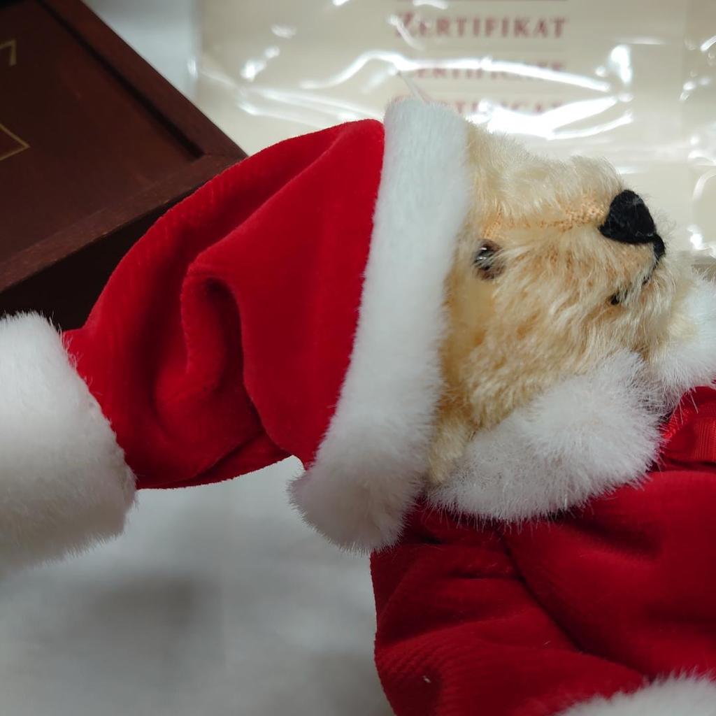 [Б/У] Steiff Маленький Санта '97 Плюшевый мишка 1997