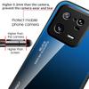 For Xiaomi 13 5G Gradient Color Tempered Glass Phone Case PC+TPU Fall Prevention Protective Cover