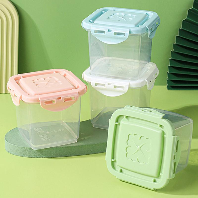 Многоразовая коробка для десертов с крышкой, прозрачный квадратный контейнер для торта, герметичная банка для мороженого, холодильник, коробка для фруктов, овощей и свежей еды