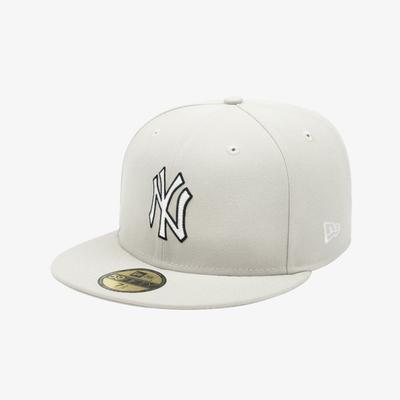 Кепка New Era Basic Outline Fitted New York Yankees Stone
