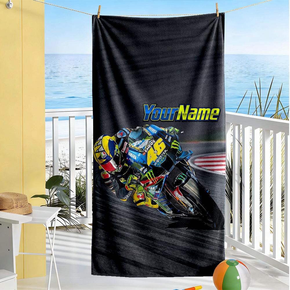 Doctor46 Customize Your Name Beach Towel Quickdry Soft Microfiber Perfect For Traveling Yoga Camping And Swimming