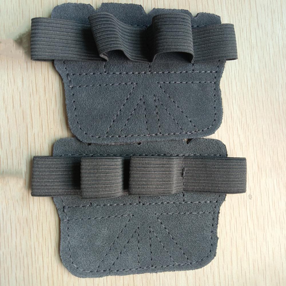 Leather Weight Lifting Training Gloves Anti-Skid Fitness Hand Gloves for 1Pair Pull-Ups Training
