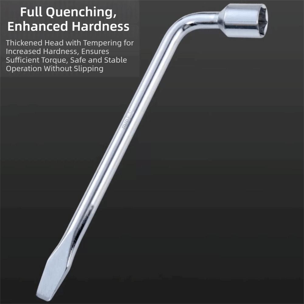 Hexagonal Head Lug Wrench L Type Socket Lug Wrench Standard Tool Tire Wrench Car Repair